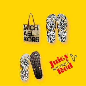 Michael Kors Bag & Flip Flop Bundle 2pcs